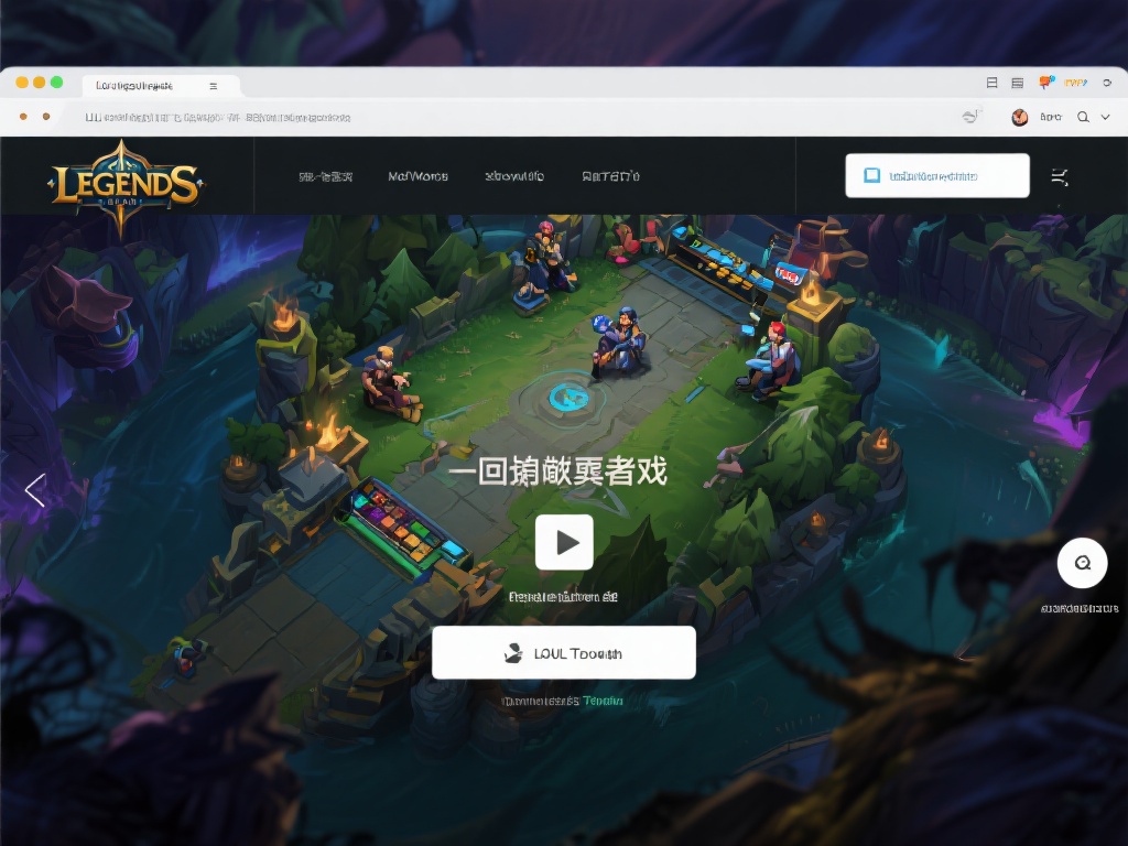 前往LOL官网首页下载客户端，立即开启游戏之旅